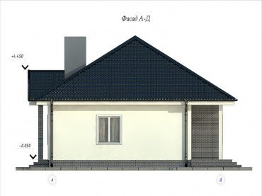Проект дома из блоков 1-08