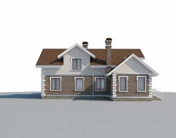 Проект дома из блоков 10-2210