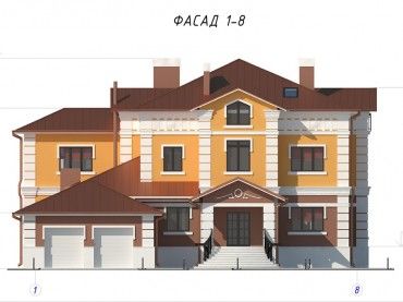 Проект дома из блоков 1625