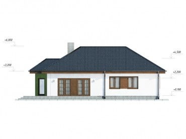 Проект дома из блоков 1-55