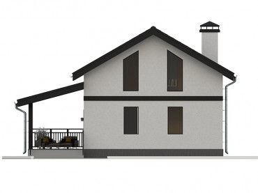 Проект каркасного дома 2-23