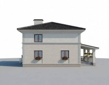 Проект дома из блоков 10-2080