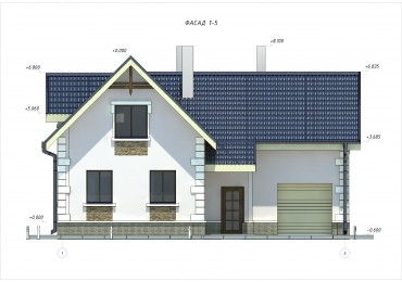Проект дома из блоков м24