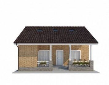 Проект дома из блоков 10-2059-2