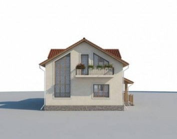 Проект дома из блоков 10-2065