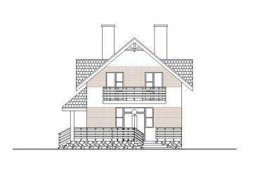 Проект дома из блоков 1213