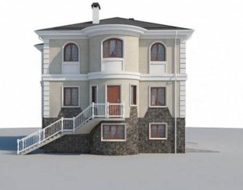 Проект дома из блоков 10-2204