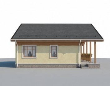 Проект дома из блоков 10-2214