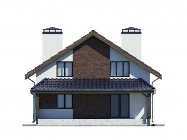 Проект дома из блоков м8