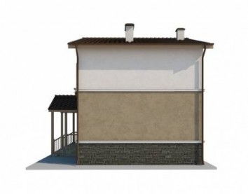 Проект дома из блоков 10-2057