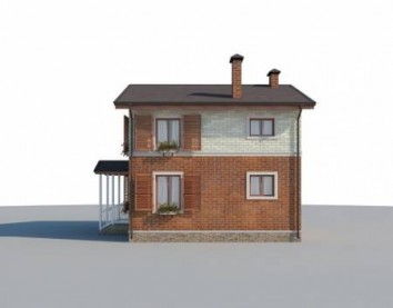 Проект дома из блоков 10-2253