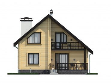 Проект деревянного дома 3-12