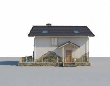 Проект дома из блоков 10-2249