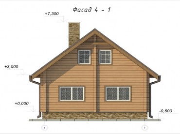 Проект деревянного дома 3-15