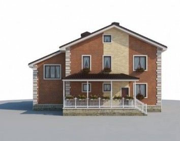 Проект дома из блоков 10-2175