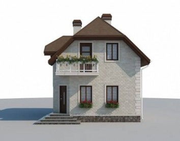 Проект дома из блоков 10-2185