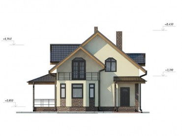 Проект дома из блоков м30