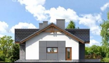 Проект дома с 4 спальнями и гаражом 1583