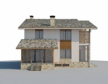 Проект дома из блоков 10-2169