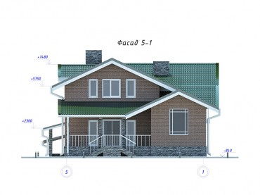Проект дома из блоков 1506