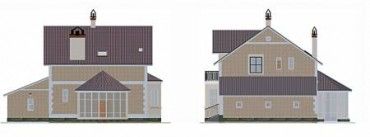 Проект дома из блоков 1544