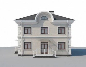 Проект дома из блоков 10-2208-2