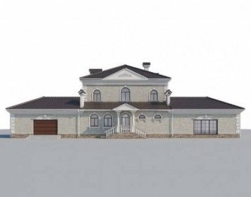 Проект дома из блоков 10-2250