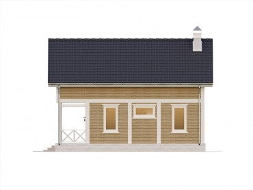 Проект каркасного дома 2-18