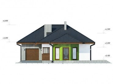 Проект дома из блоков 1-55