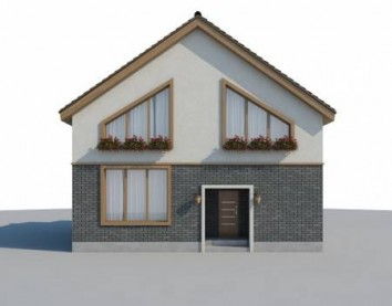 Проект дома из блоков 10-2032