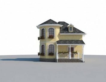Проект дома из блоков 10-2226