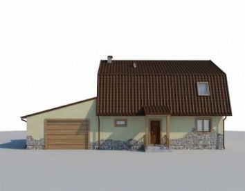 Проект дома из блоков 10-2070