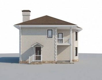 Проект дома из блоков 10-2255