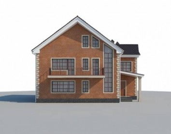 Проект дома из блоков 10-2160