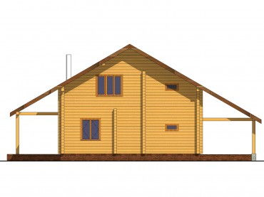 Проект деревянного дома 3-3