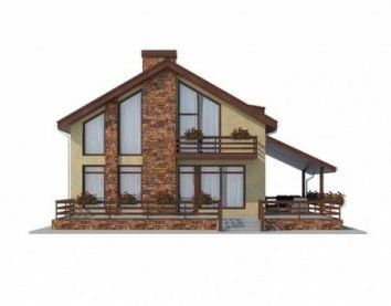 Проект дома из блоков 10-2087-2