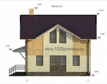 Проект дома из блоков 1-62