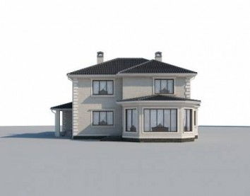Проект дома из блоков 10-2119