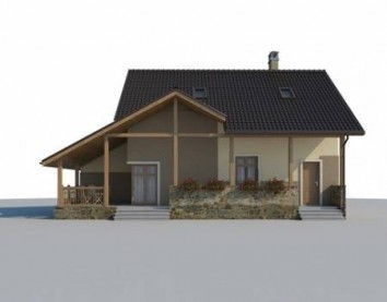 Проект дома из блоков 10-2134-2