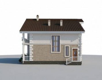 Проект дома из блоков 10-2110