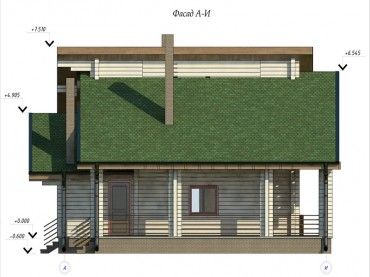 Проект деревянного дома 3-10