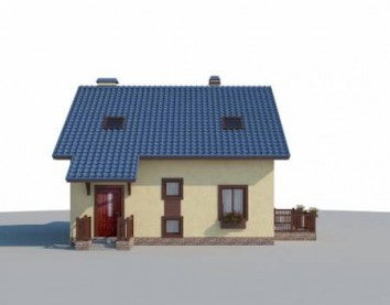 Проект дома из блоков 10-980