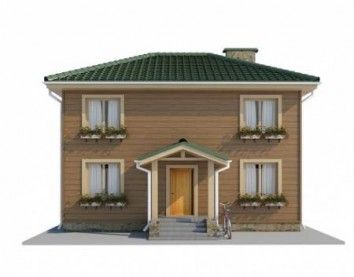 Проект деревянного дома 10-2095
