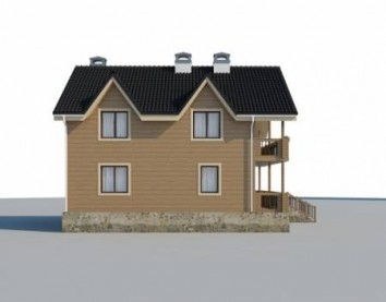 Проект деревянного дома 10-2126