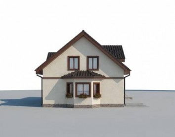 Проект дома из блоков 10-2103