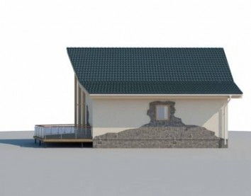 Проект дома из блоков 10-2168-2