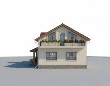 Проект дома из блоков 10-2065