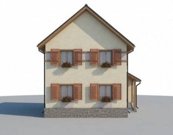 Проект дома из блоков 10-2096