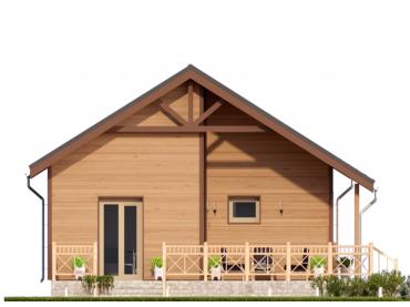 Проект каркасного дома 2-60-4