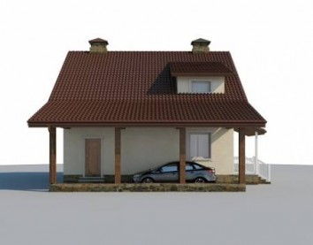 Проект дома из блоков 10-2157